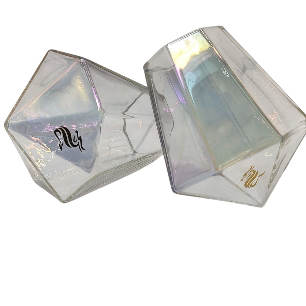 Dragon Glass Whiskey Glasses‎ Diamond Collection Spill Proof Barware Set of Two